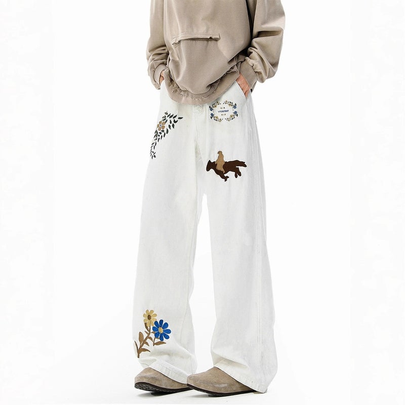 Unisex Casual Daily Denim Jeans - Image 2