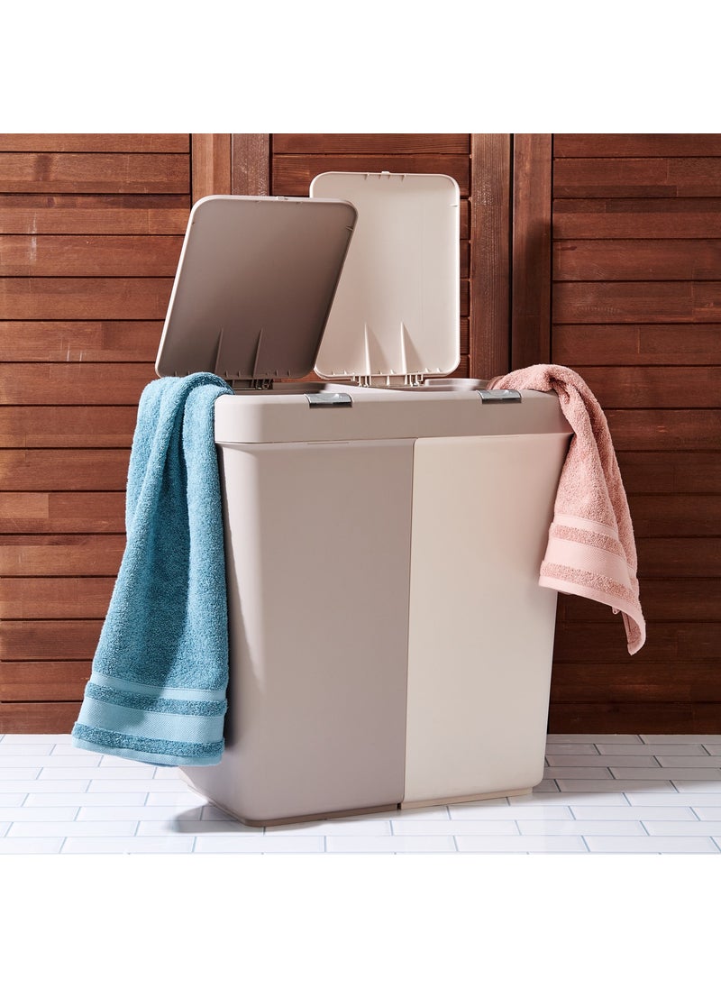 Motek - Duo Laundry Laundry Basket - Beige - 80 lt - Image 1