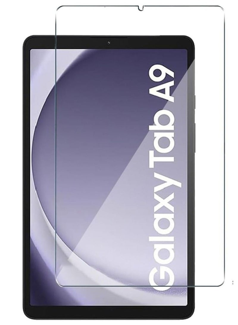 Tempered Screen Protector for Samsung Galaxy Tab A9, 9H Hardness Tempered Glass, Bubble Free Easy Installation, Full Coverage And Anti Scratch Case Friendly- Clear