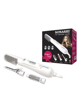 4in1 Hair Styler With Detachable Thermal Brush Curler Clip And Big Roller Brush  HighCareCoolOff  Adjustable Settongs 360 Degree Swivel Cord With Hanging Function  SHS-2086 White 32cm - view 4