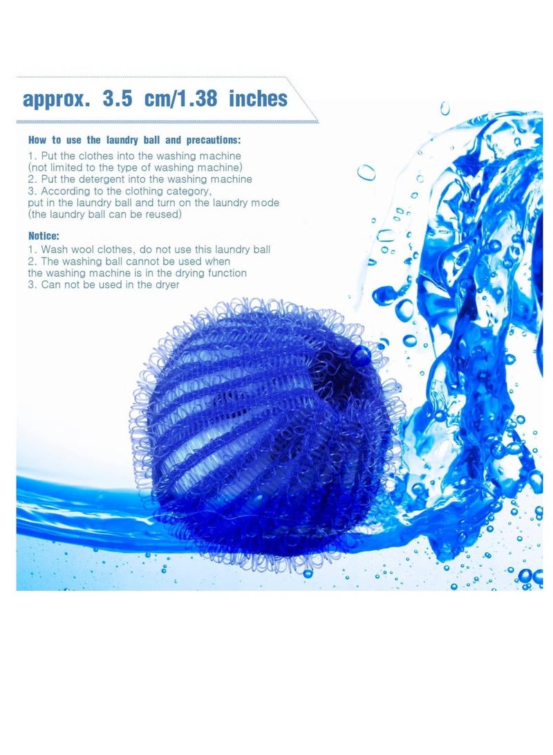 12 حزمة مزيل الشعر للحيوانات الأليفة للمغسلة مزيل الوبر غير السامة للكرات القابلة لإعادة الاستخدام كرات مجفف الشعر حيوانات الشعر مزيل LINT لمزيل فراء الحيوانات الأليفة الغسيل للمغسلة - Image 2