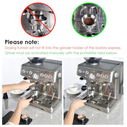 MATOW 54mm Magnetic Dosing Funnel V2, MATOW Stainless Steel Espresso Dosing Ring with 8 Magnets Compatible with Breville 54mm Portafilter - Image 5