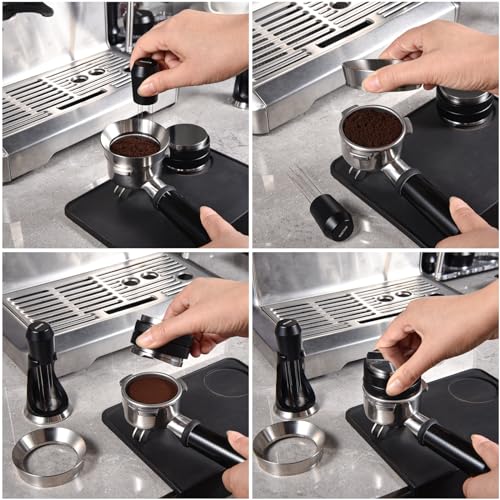 MATOW 54mm Magnetic Dosing Funnel V2, MATOW Stainless Steel Espresso Dosing Ring with 8 Magnets Compatible with Breville 54mm Portafilter - Image 4