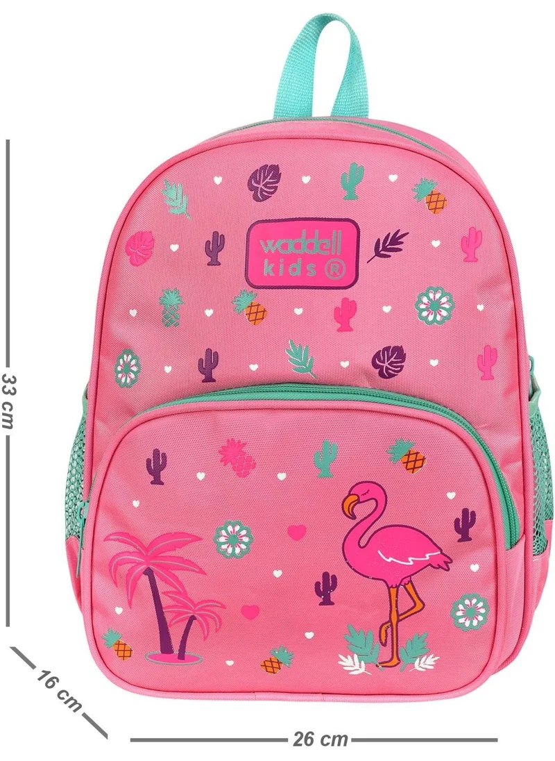 Waddell Licensed Pink Flamingo Patterned Kindergarten Nursery Bag