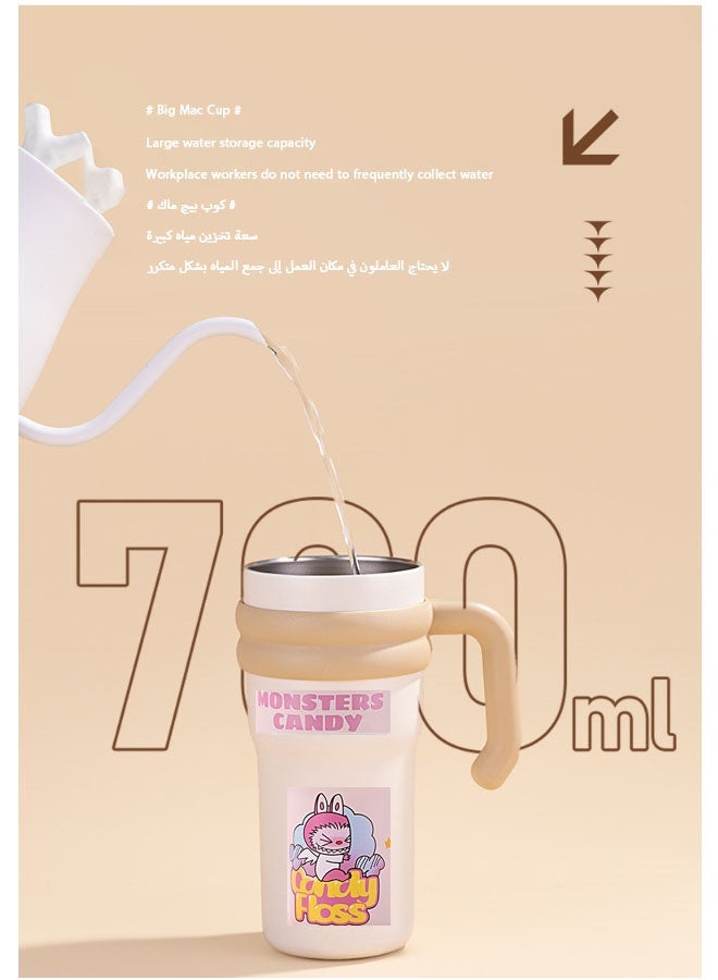 Bukela Laboob Stainless Steel Insulated Bottle - Vacuum Insulated Water Bottle for Home, Office or Car, Reusable, with Straw, Leak-Proof, Flip to Keep Cold for 12 Hours or Ice for 2 Days, 30 Ounces - Image 3