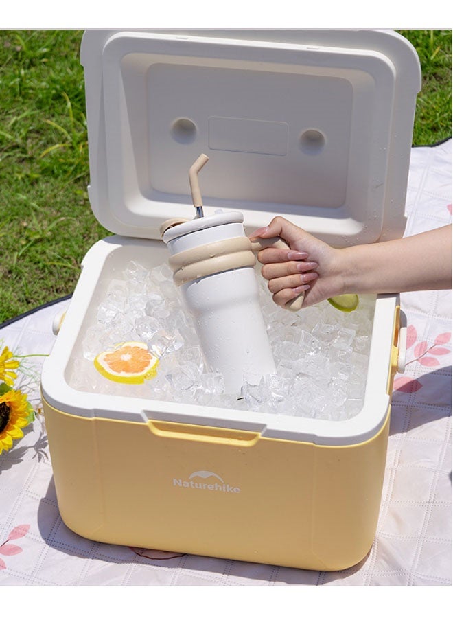 Bukela Laboob Stainless Steel Insulated Bottle - Vacuum Insulated Water Bottle for Home, Office or Car, Reusable, with Straw, Leak-Proof, Flip to Keep Cold for 12 Hours or Ice for 2 Days, 30 Ounces - Image 5