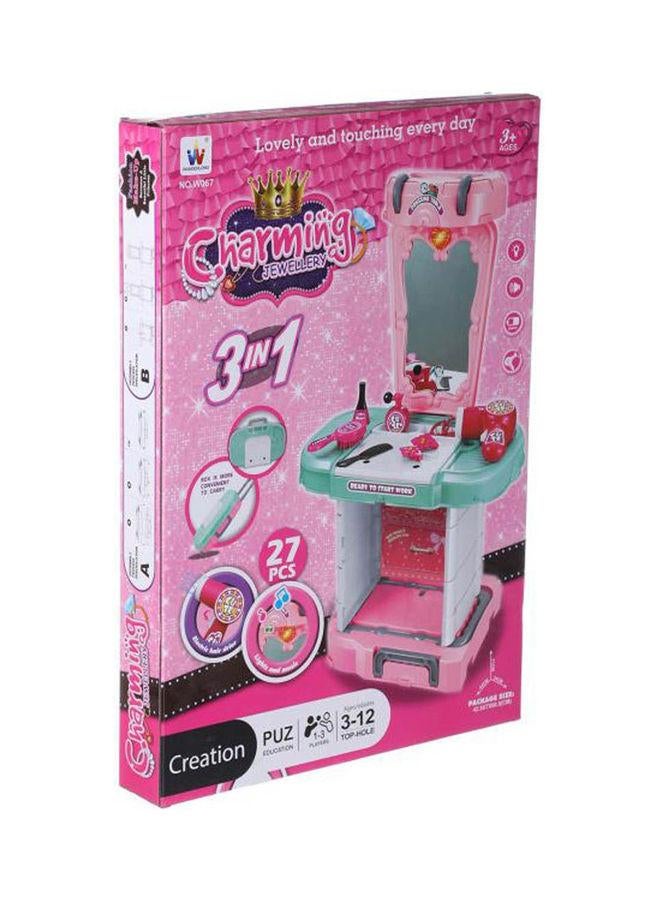 تشارمينج مضمد ماكياج محطة لعبة للبنات