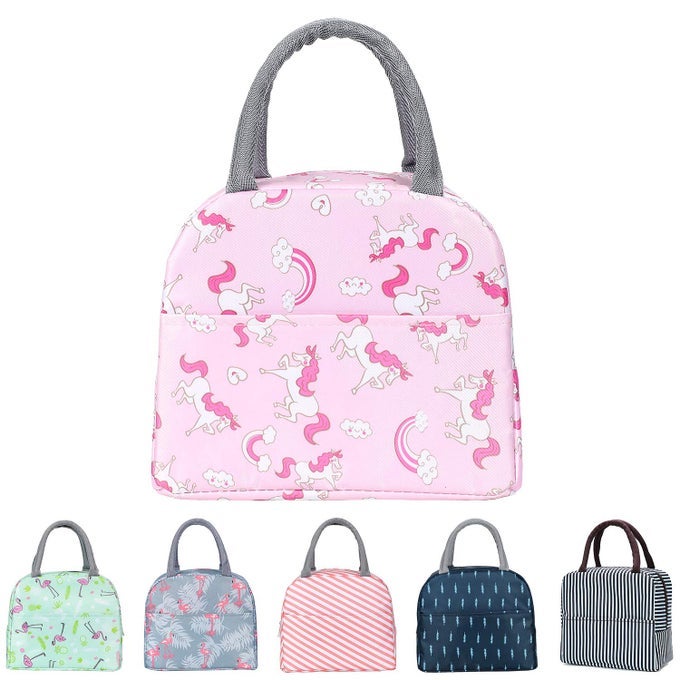 LUNCH BAG INSULATED TOTE BAG LUNCH BOX RESUABLE COOLER BAG LUNCH CONTAINER WATERPROOF LUNCH HOLDER FOR WOMENMENSTUDENT AND KID