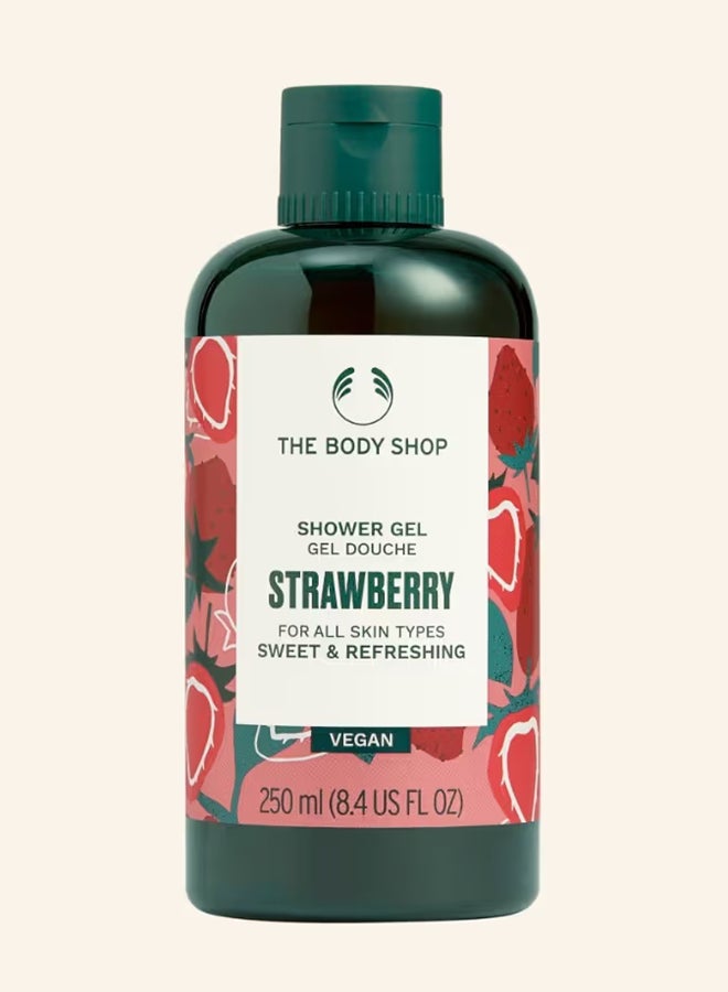 THE BODY SHOP Strawberry Essentials Gift Set – Shower Gel (250 Ml) And Body Yogurt (200 Ml) And Hand Cream (30 Ml) – Juicy Strawberry Seed Oil Formula For Daily Cleansing, Deep Moisture And Soft Skin Finish - Image 4