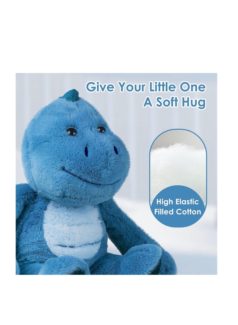 Baby Dinosaur Stuffed Animals, 14" Soft Plush Dino Toy, Infant Hide Seek, Toddler Boys Stuff, Newborn Shower Birthday Gifts for Boys Girls Baby Kids - Image 2