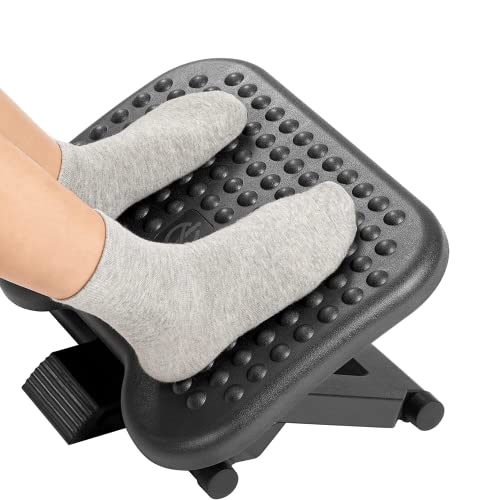 Metron Adjustable Foot Rest for Under Desk – Ergonomic Foot Stool with Anti-Slip Support - Image 1