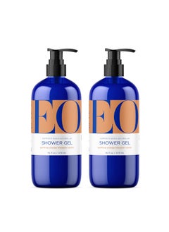 EO Shower Gel Body Wash 16 Ounce Pack of 2 Orange Blossom and Vanilla Organic PlantBased Skin Conditioning Cleanser with Pure Essentials Oils