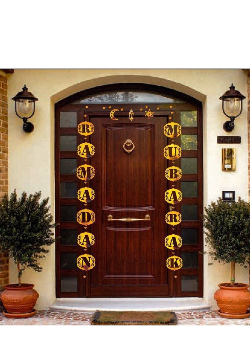 Generic Ramadan Mubarak hanging Decoration for door and window  - Image 1