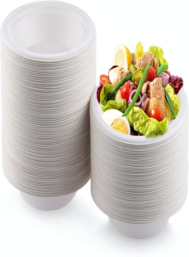Perfectware 100% Compostable 12 oz Heavy-Duty Bowls. Pack of 70 Count. Eco-Friendly Biodegradable Disposable White Bagasse Bowls, Made of Natural Sugarcane Fibers - Sturdy Design For Hot or Cold Foods - Image 2