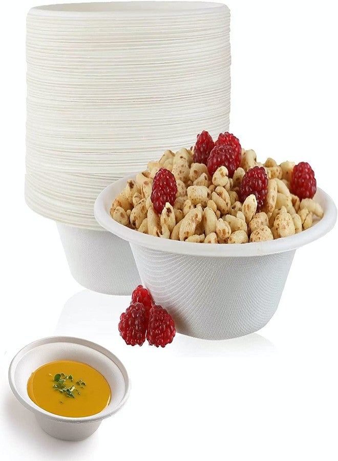 Perfectware 100% Compostable 12 oz Heavy-Duty Bowls. Pack of 70 Count. Eco-Friendly Biodegradable Disposable White Bagasse Bowls, Made of Natural Sugarcane Fibers - Sturdy Design For Hot or Cold Foods - Image 1