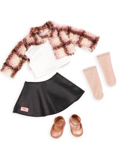 Our Generation Our Generation - Ana Doll With Plaid Shacket And Leather Skirt  - Image 4