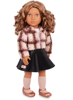 Our Generation Our Generation - Ana Doll With Plaid Shacket And Leather Skirt  - Image 2