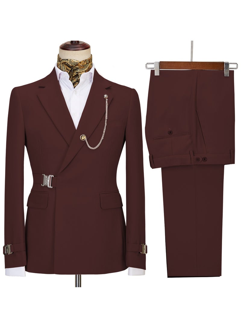 KUYING New Fashionable Men's Two-Piece Suit Set  - Image 1