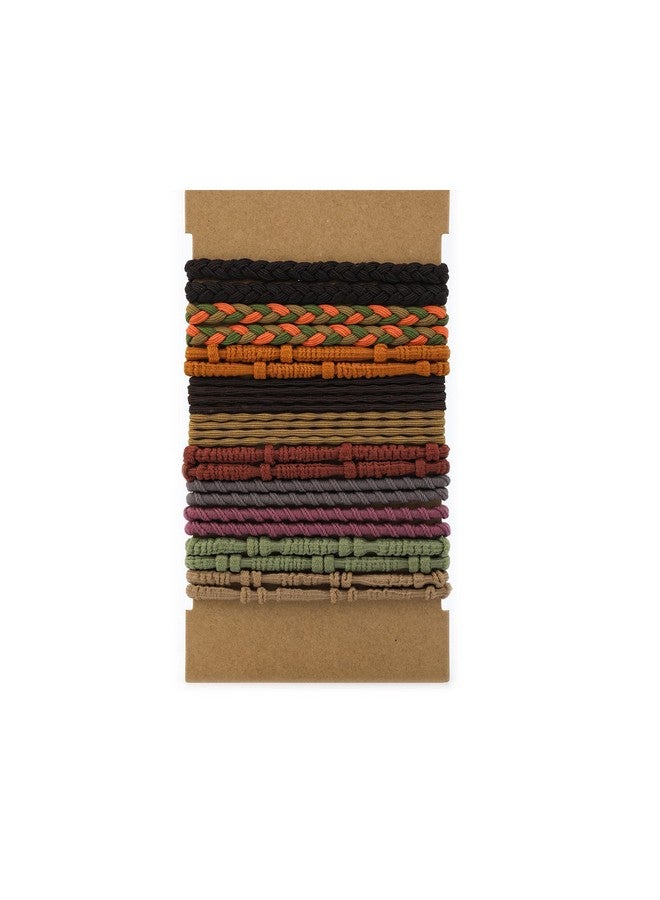 KINBOM 20Pcs Hair Tie Bracelets For Women Men Boho Hair Ties Bracelets Hair Elastics No Damage Ponytail Holders For Thickmediumlong Hair (4 Styles 10 Colors) - Image 1