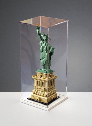 Clear Acrylic Display Case for Collectibles | Assemble Transparent Acrylic Box Dustproof Protection Showcase with White Wood-Plastic Base and Lamp Beads - pzsku/ZD3B94C4A7DDF159D6DD3Z/45/_/1724416665/814b098b-36bb-406a-b573-af84e14293ee