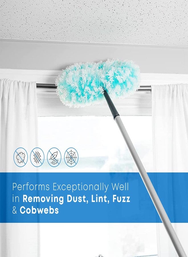 Fuller Brush Fuzzy Fan Duster – Dust & Clean Ceiling Fans, Walls, Woodwork – Polystatic & Microfiber Grabs & Holds Dust, Lint, Cobwebs & Dirt - Fan Duster with Handle (Pink) - Image 4