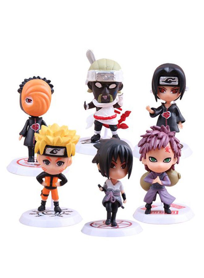 NIBEMINENT 6-Piece Naruto Action Figure Set 6 x 8centimeter - Image 1