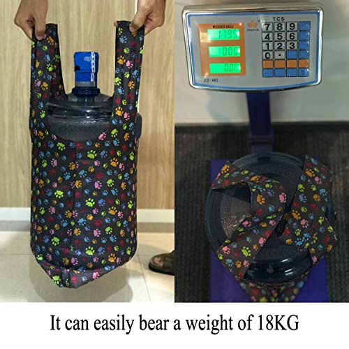 HOLYLUCK Reusable Grocery Bags,Heavy Duty Foldable Shopping Tote Bag (Standard, 3 Dog Paw Prints) - Image 3