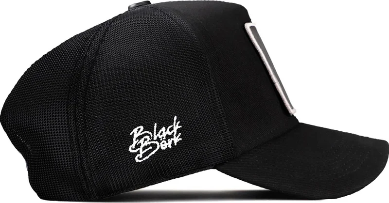 Black Börk V2 Trucker Not Today - Unisex Black Hat (Cap) with 2 Code Logo