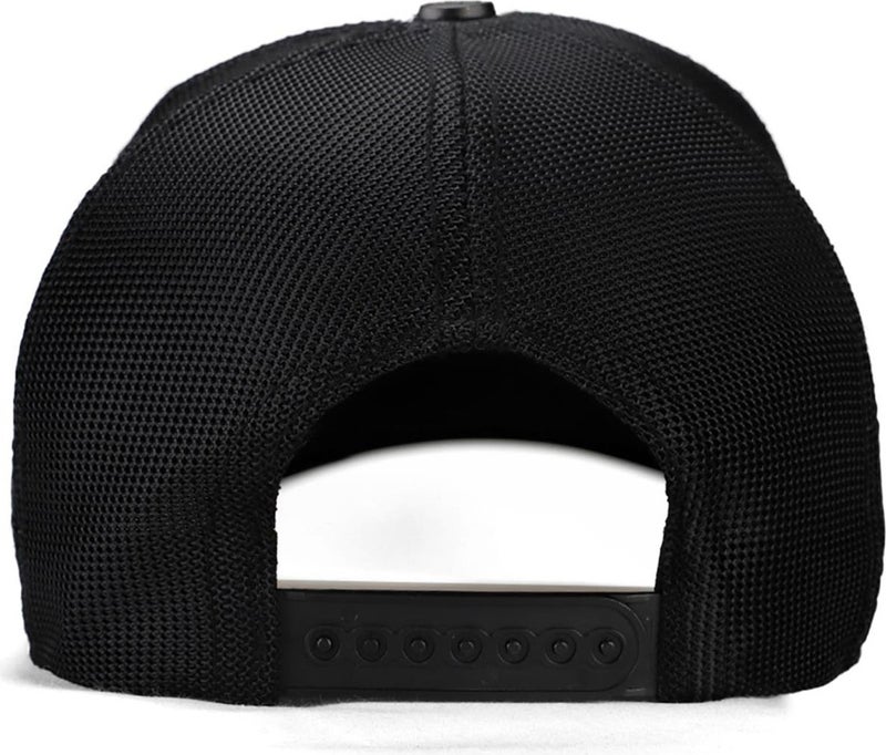 Black Börk V2 Trucker Not Today - Unisex Black Hat (Cap) with 2 Code Logo  - Image 3