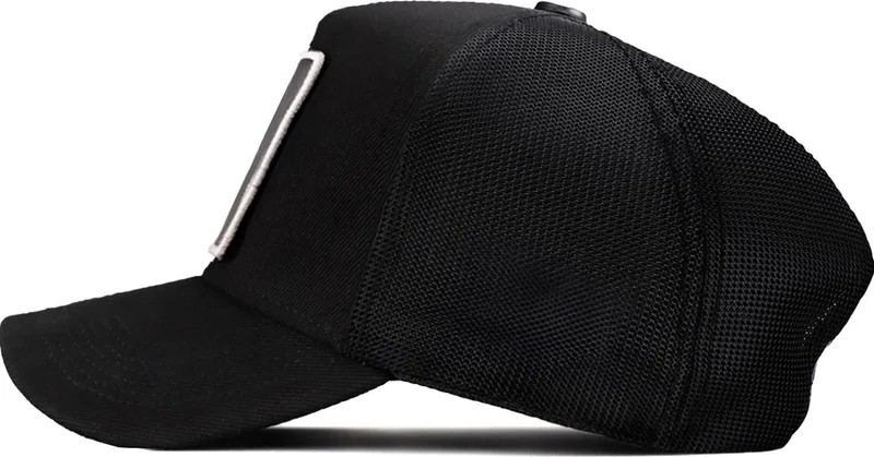 Black Börk V2 Trucker Not Today - Unisex Black Hat (Cap) with 2 Code Logo