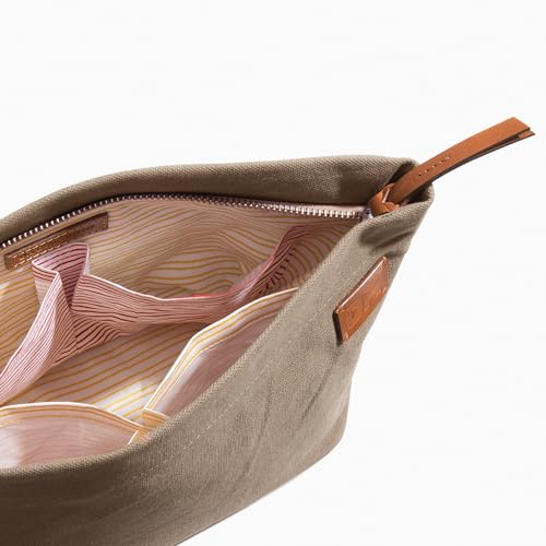 DailyObjects Small Clutch Taxi Canvas Pouch & Multi-Purpose storage organizer for Women and Men, Holds Accessories and Gadget like Toiletry, Cosmetics (Color - Beige) - Image 3