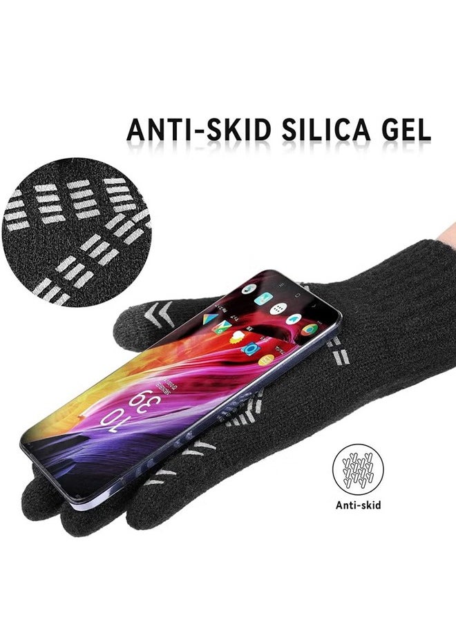 HS Winter Gloves For Men And Women, Thermal Gloves With Touch Screen Finger, Windproof Warm Glove For Cold Weather For Driving, Running, Cycling, Hiking  - Image 5