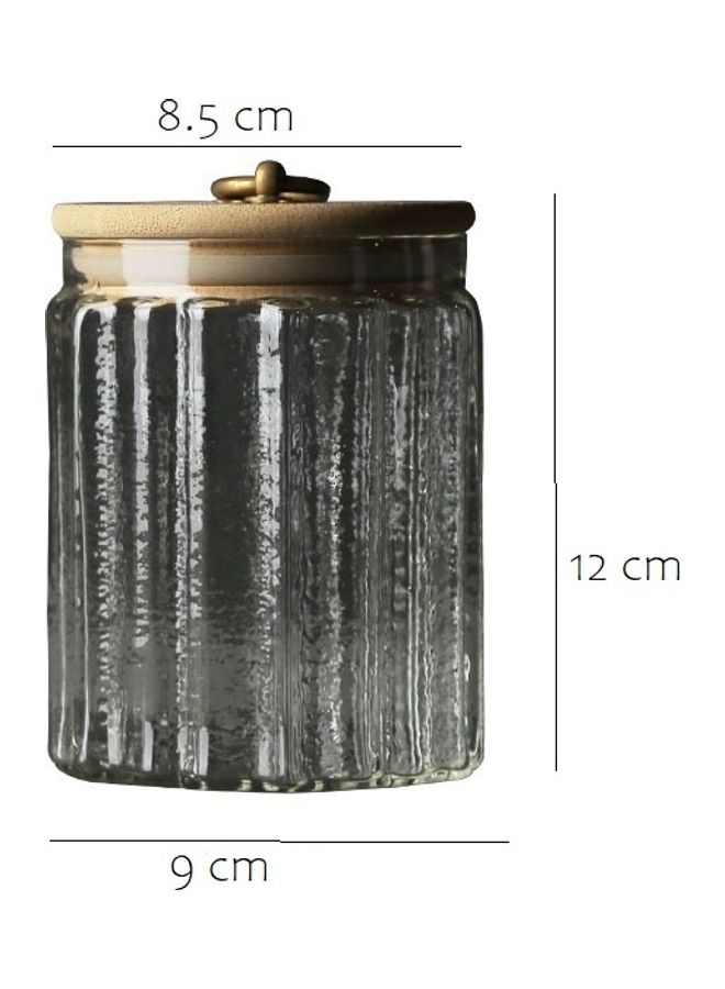 Loquat Borosilicate Glass Food Container With Lid Clear 500ml - Image 2