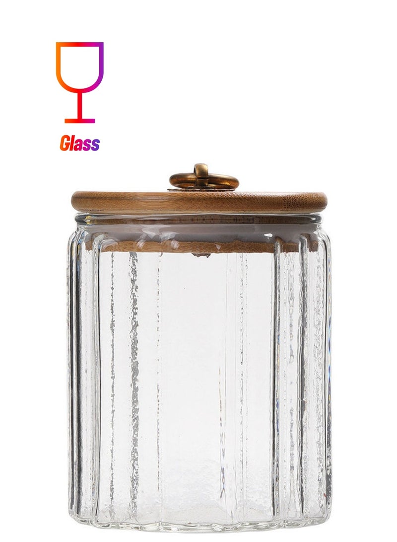 Loquat Borosilicate Glass Food Container With Lid Clear 500ml - Image 1