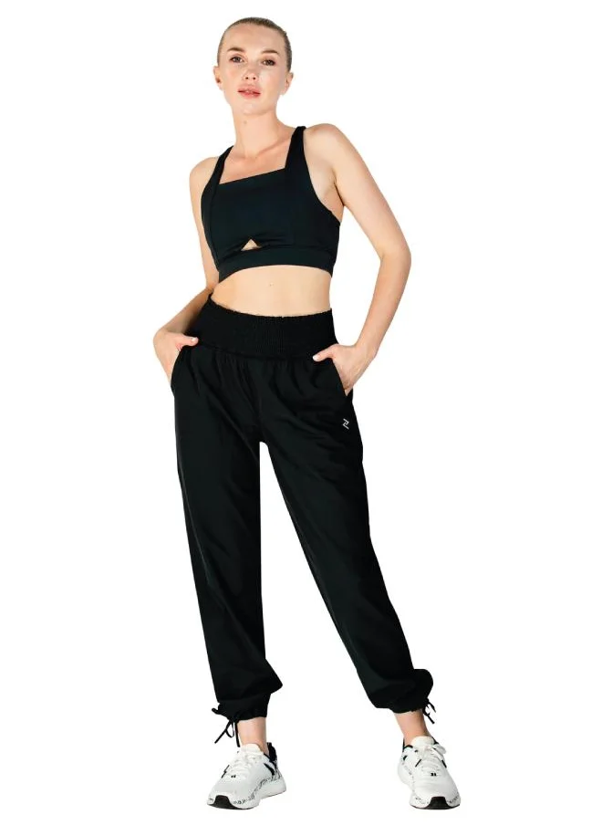 زيسي Women's High-Rise Ruched Waist-Band Pants