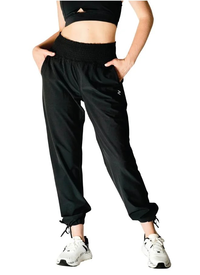 زيسي Women's High-Rise Ruched Waist-Band Pants
