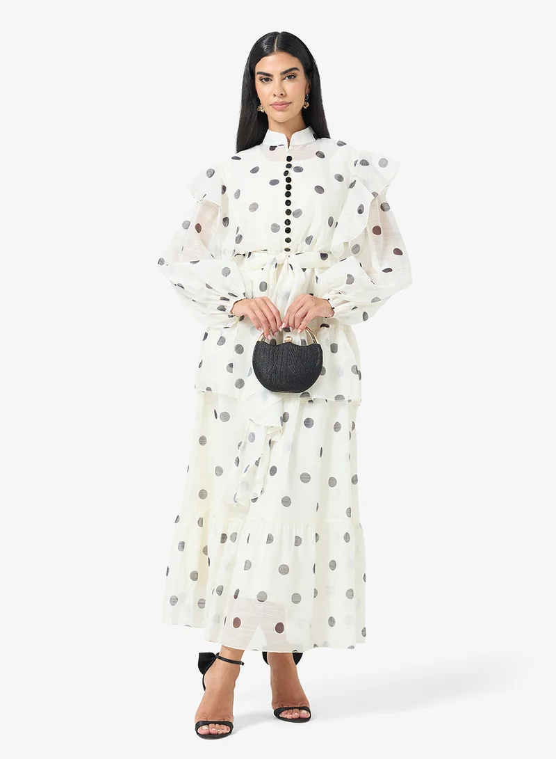 Khizana  Polka Print Dress for Women | Best Price UAE