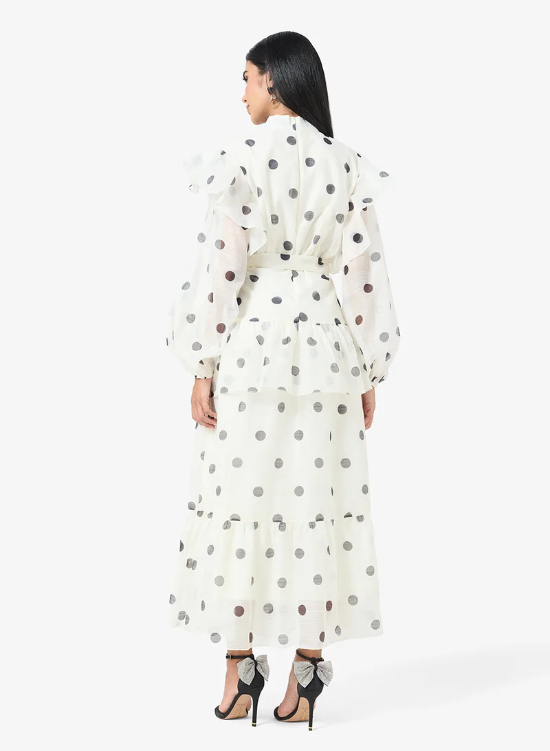 Khizana Polka Print Dress