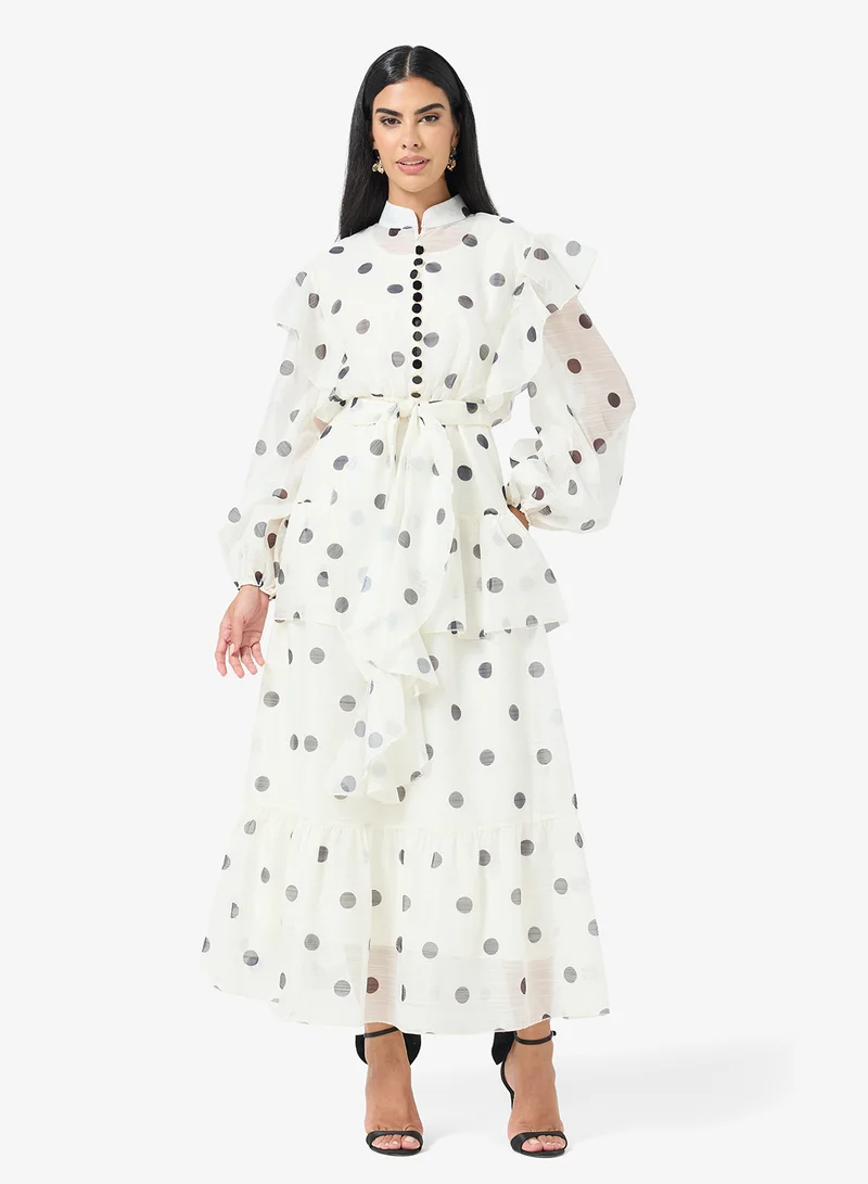Khizana Polka Print Dress