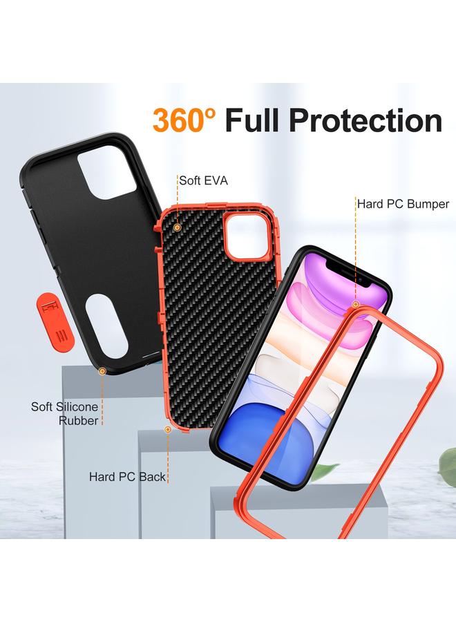 Zaboon Case For iPhone 11 Defender Gen2 Rugged PC + Silicone Phone Case with Holder - Image 4