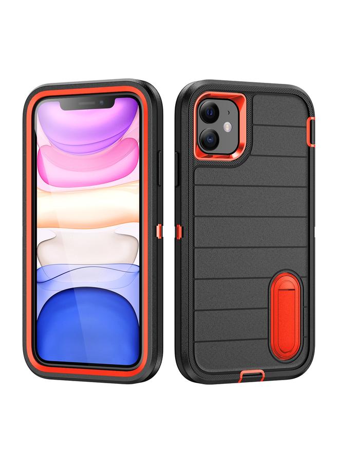 Zaboon Case For iPhone 11 Defender Gen2 Rugged PC + Silicone Phone Case with Holder - Image 1