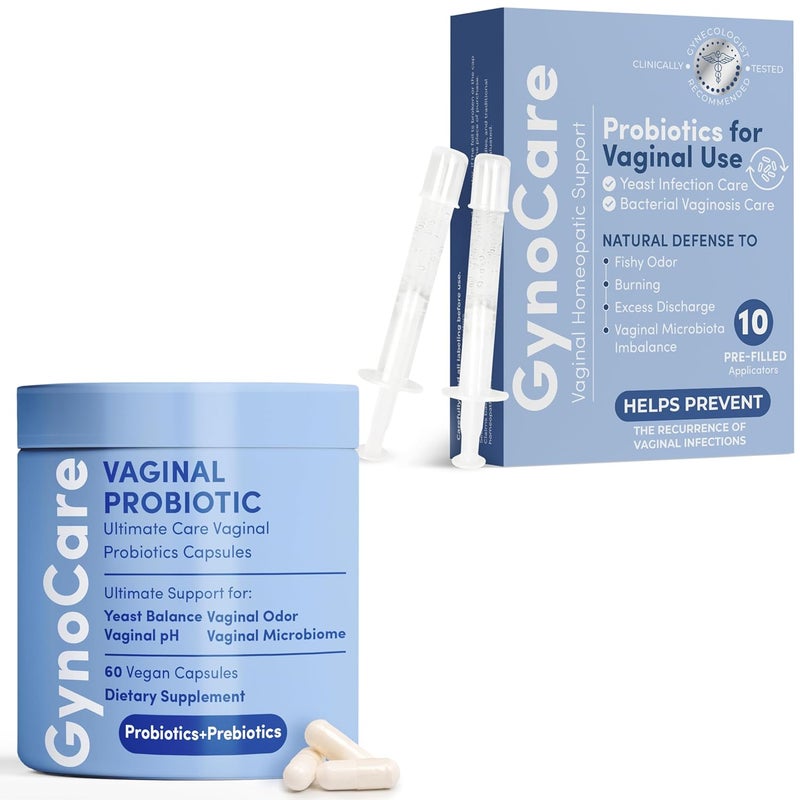 Comprehensive Feminine Health Bundle Vaginal Probiotic Capsules  Probiotic Vaginal Gel with PreFilled Applicators  Dual Support for pH Balance Odor Control and Infection Prevention