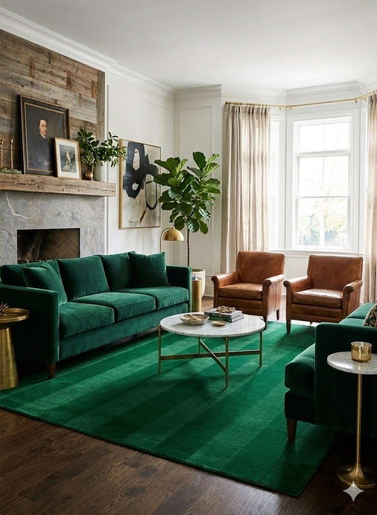 النساجون الشرقيون سجادة كايا مودرن –جرين _ مقاس 80×150 سم - Image 1