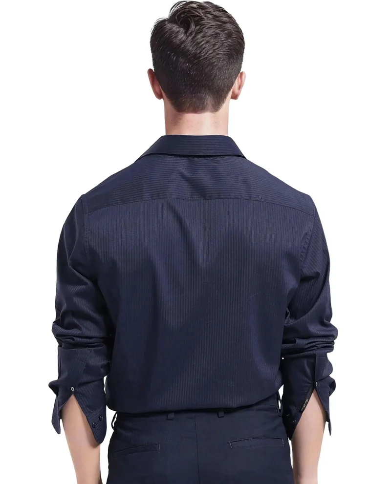 Rare Rabbit Men's Knitted Jacquard Formal Shirt