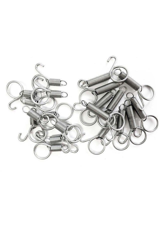 Cotsdan Cotsdan 20Pcs Spring Door Latch for Cages Metal Finger Spring Hooks 2 Sizes Multi-Functional Wire Cage Spring Latch Security for Fixing Pet Cage Door Dog Cat Hamsters Bunny Bird Parrot Cages Hook  - Image 5