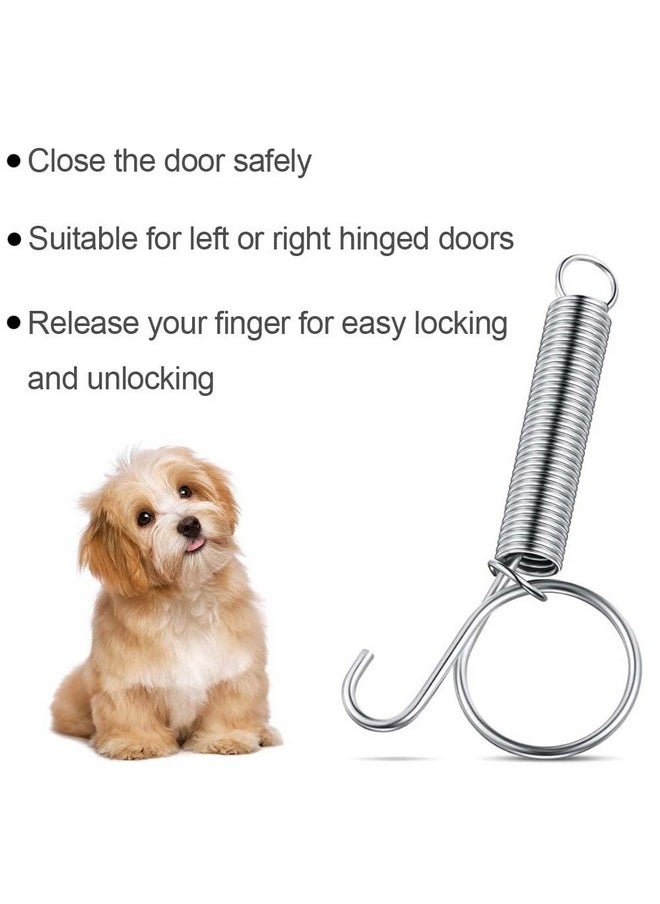 Cotsdan Cotsdan 20Pcs Spring Door Latch for Cages Metal Finger Spring Hooks 2 Sizes Multi-Functional Wire Cage Spring Latch Security for Fixing Pet Cage Door Dog Cat Hamsters Bunny Bird Parrot Cages Hook  - Image 4