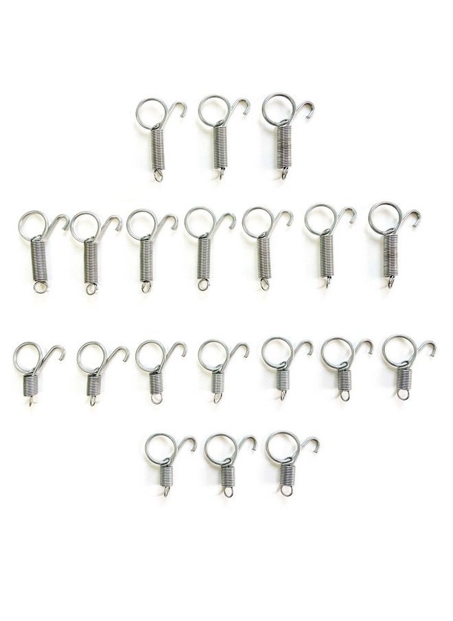 Cotsdan Cotsdan 20Pcs Spring Door Latch for Cages Metal Finger Spring Hooks 2 Sizes Multi-Functional Wire Cage Spring Latch Security for Fixing Pet Cage Door Dog Cat Hamsters Bunny Bird Parrot Cages Hook  - Image 2