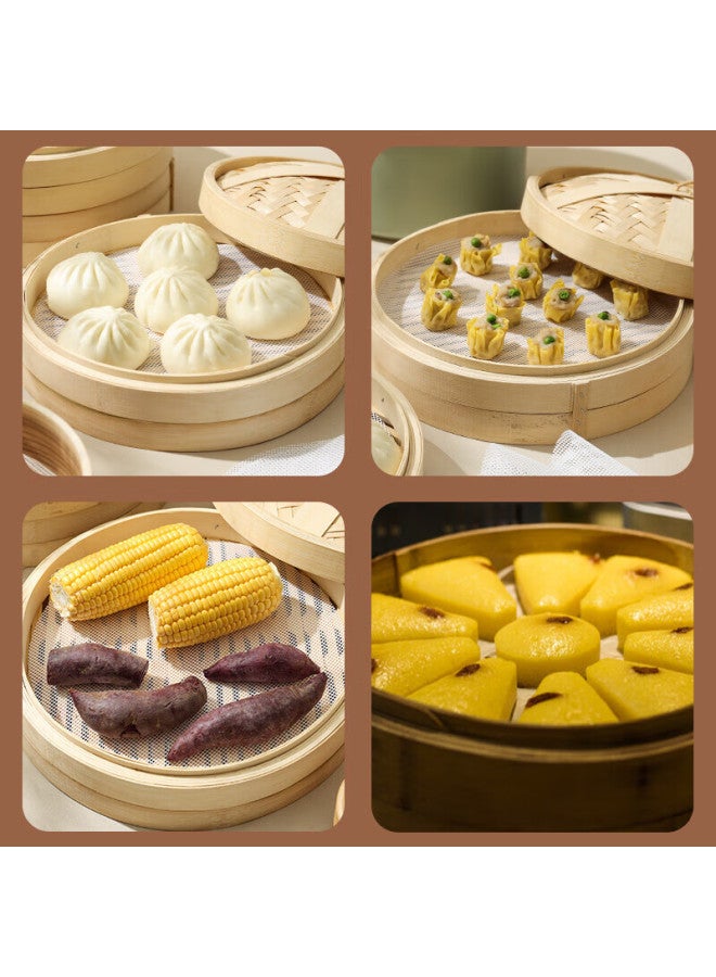 MAX COOK Maxcook Steamer Cloth, Silicone Steaming Mat, Steamed Bun Steamer Liner, Steamer Paper, 20*30Cm, 5 Pieces, Mcpj2158 - Image 2