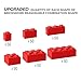 RWDTER 300 Piece Building Bricks Bulk 6 Size Classic Mixed Building Block Set Compatible with Lego and Major Brands Suitable for Boys and Girls Over 6 Years Old Red - Image 4