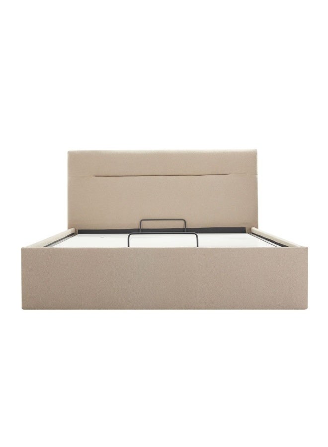 DANUBE HOME Hendrix W150 x L200 Queen Bed Strong Sturdy Modern Design Wooden Bed Frame Furniture Quiet And Comfortable Bed With Hydraulic storage - Taupe - With 2-Year Warranty - Image 2